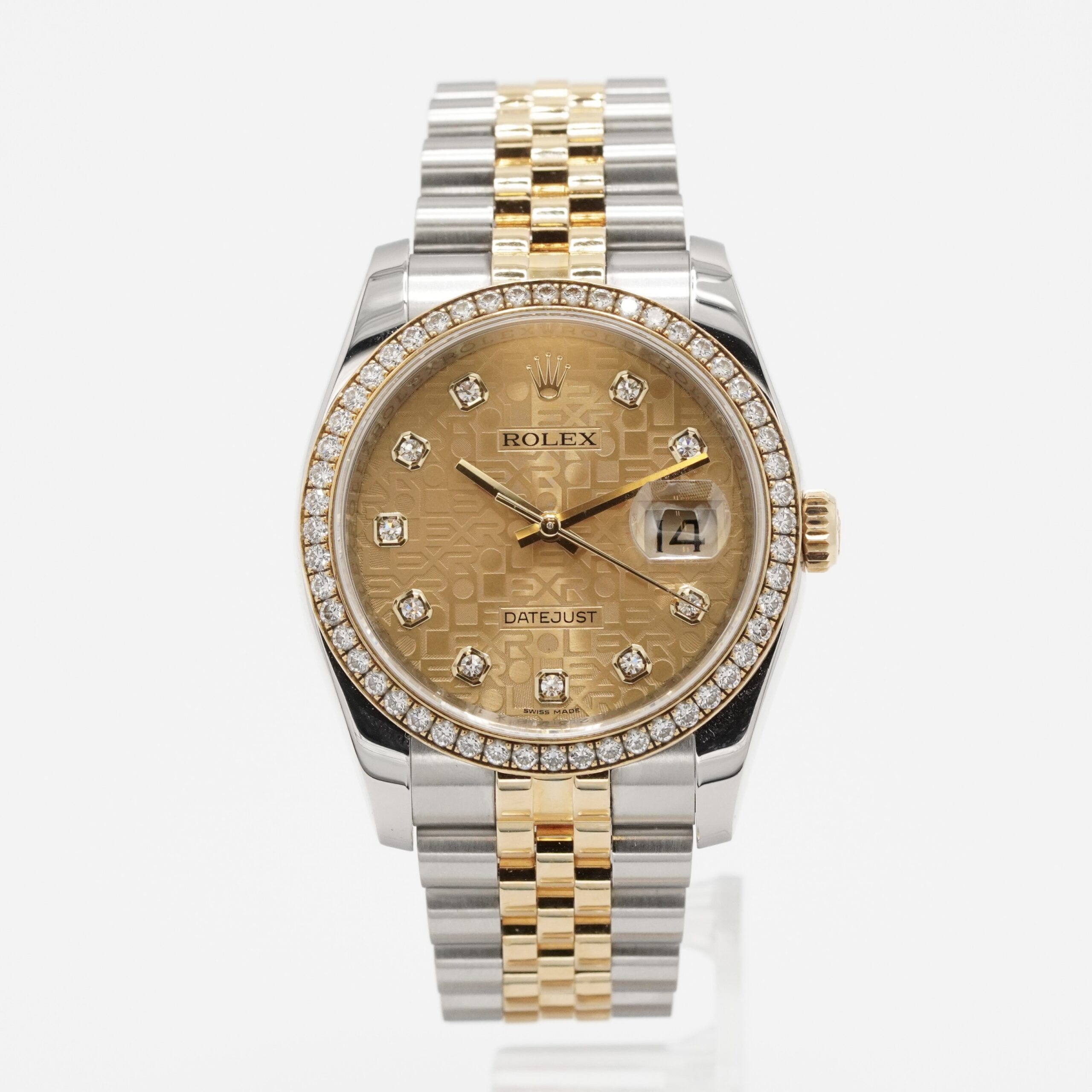 Rolex Datejust Factory diamonds bezel